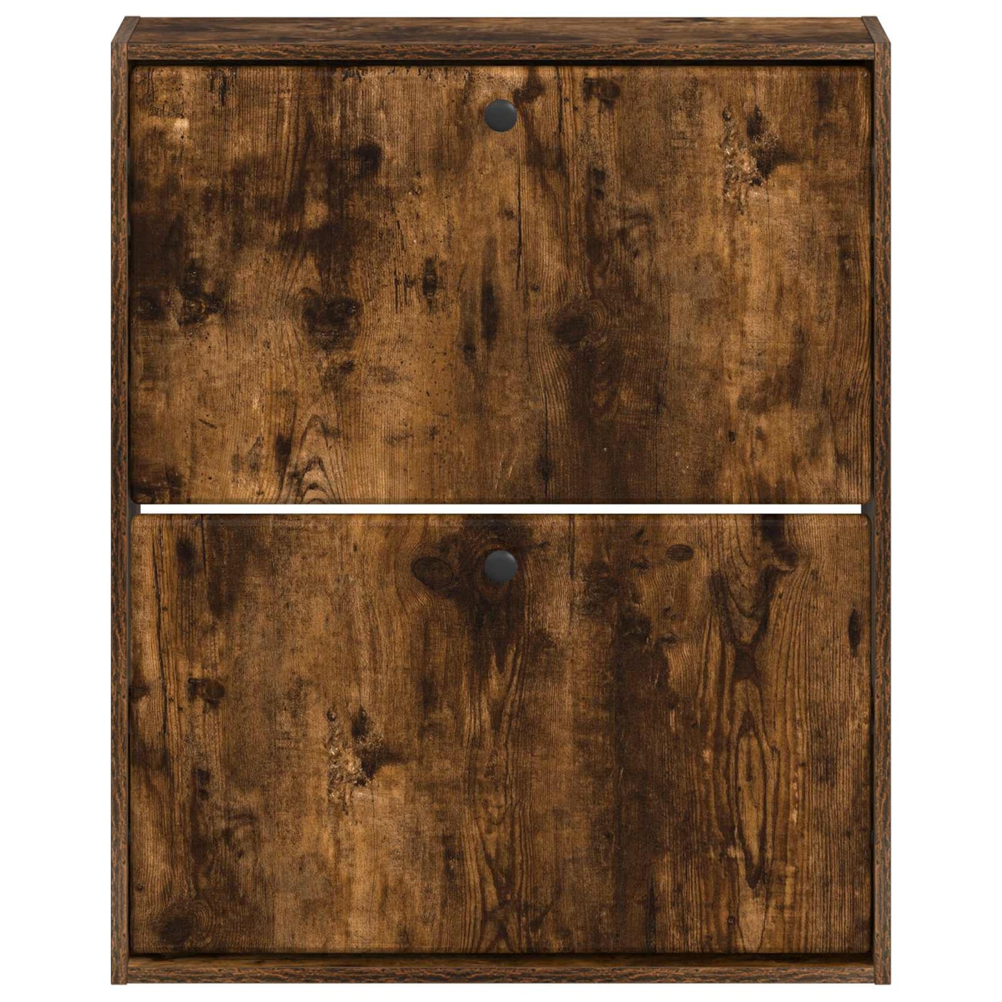 Fali Cipőtartó BREDA 71 x 17 x 86 cm Szerelt Fa Füstös Tölgy