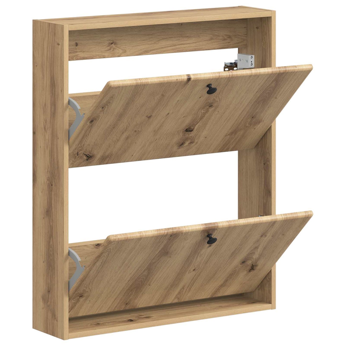 Fali Cipőtartó BREDA 71 x 17 x 86 cm Szerelt Fa Kézműves Tölgy