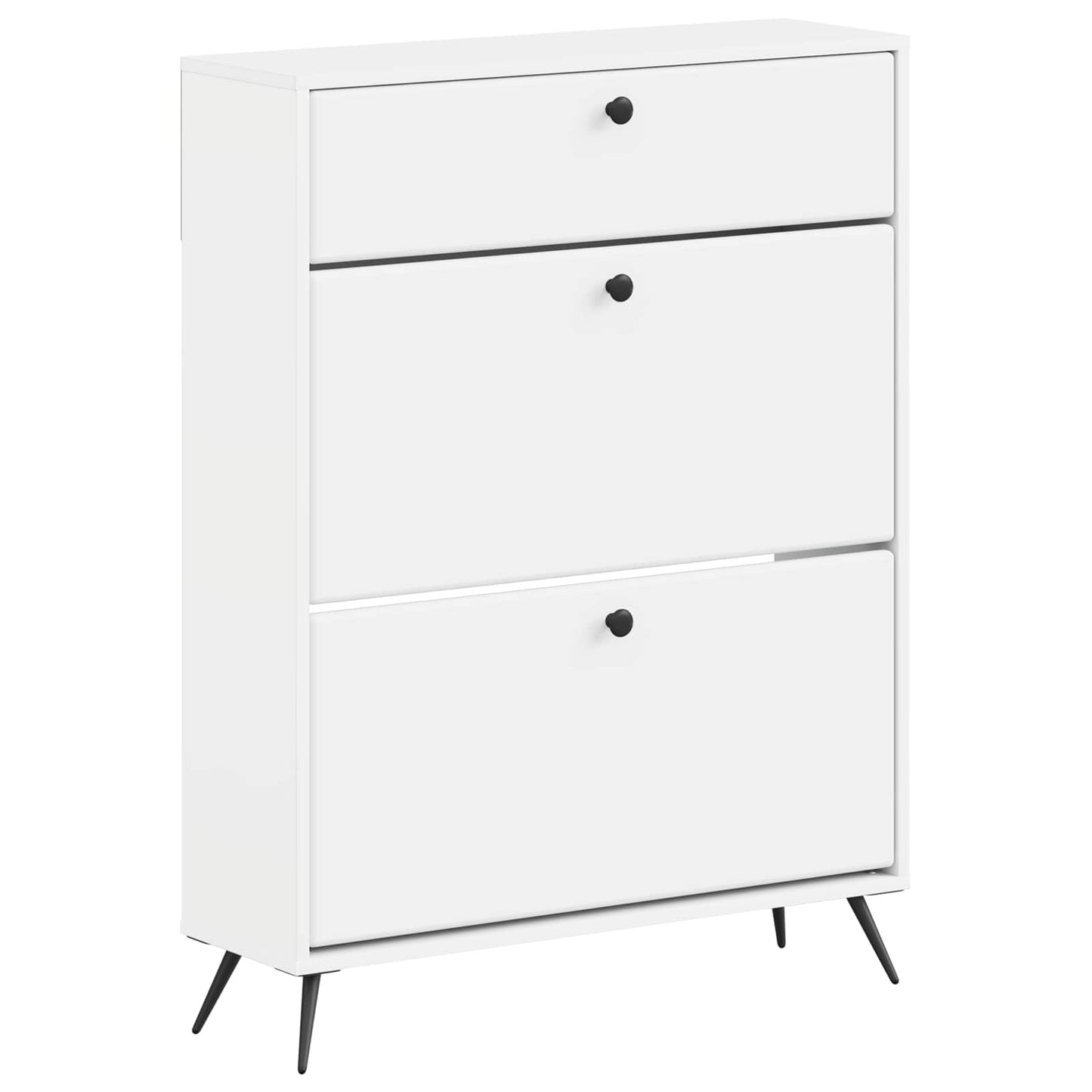 Cipőszekrény BREDA 78 x 24 x 103 cm Szerelt Fa Fehér