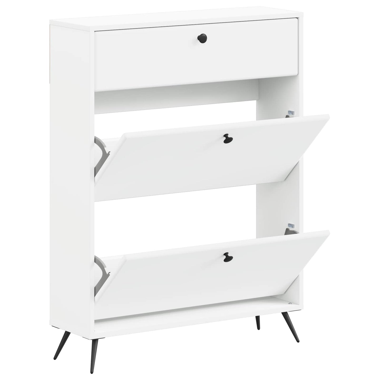 Cipőszekrény BREDA 78 x 24 x 103 cm Szerelt Fa Fehér