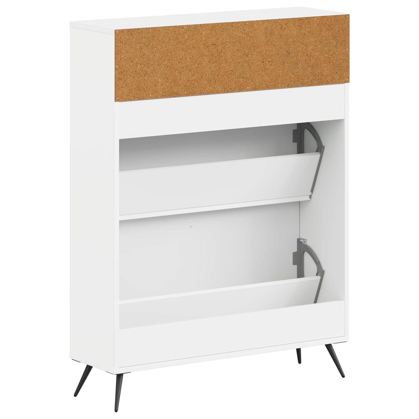 Cipőszekrény BREDA 78 x 24 x 103 cm Szerelt Fa Fehér