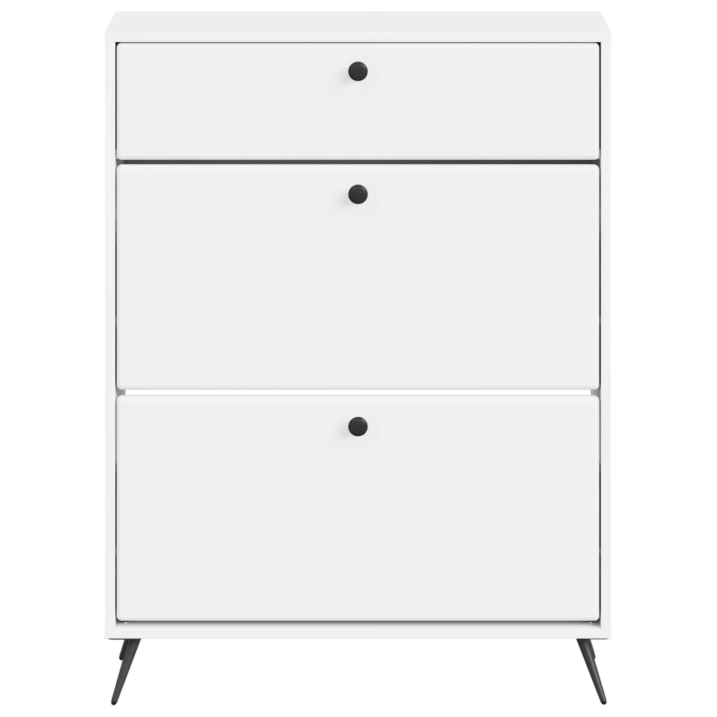 Cipőszekrény BREDA 78 x 24 x 103 cm Szerelt Fa Fehér
