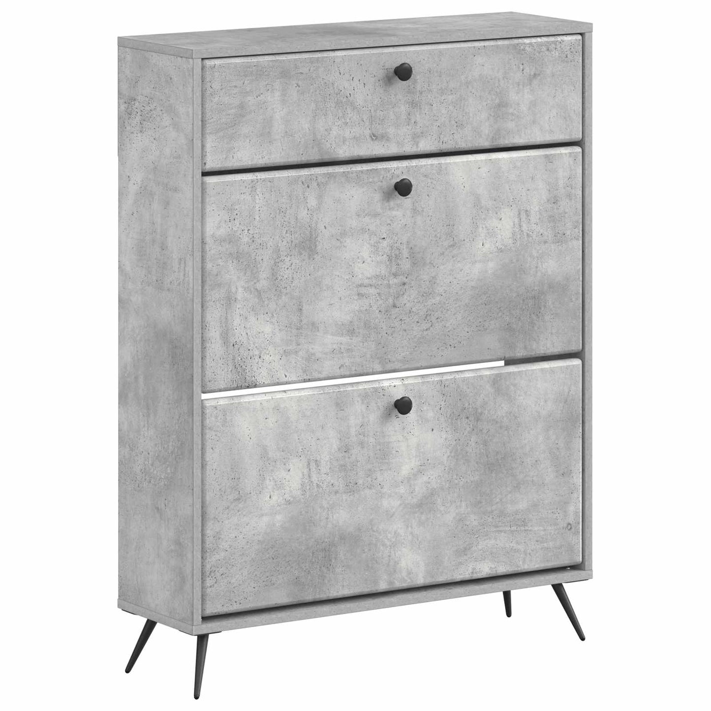 Cipőszekrény BREDA 78 x 24 x 103 cm Szerelt Fa Betonszürke