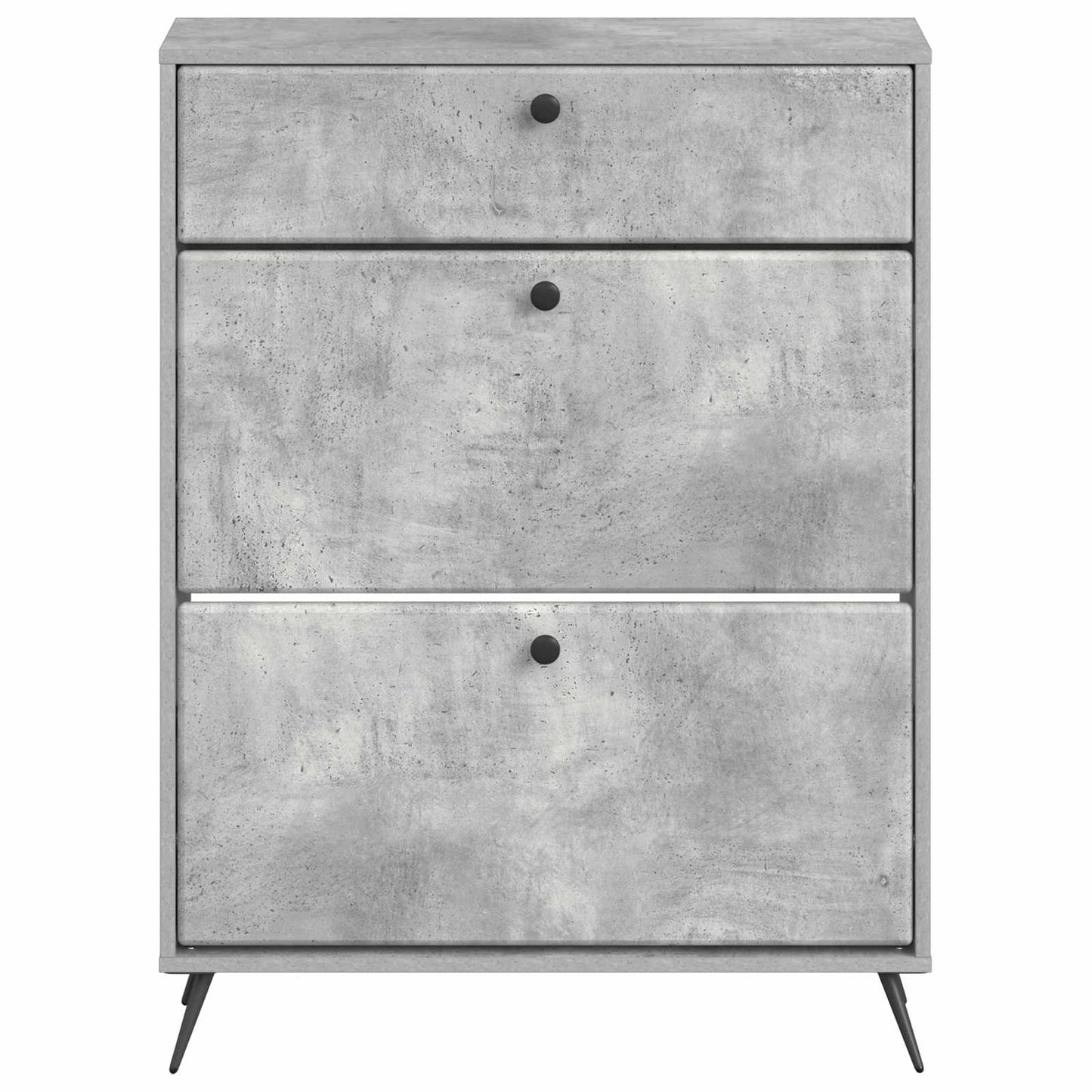 Cipőszekrény BREDA 78 x 24 x 103 cm Szerelt Fa Betonszürke