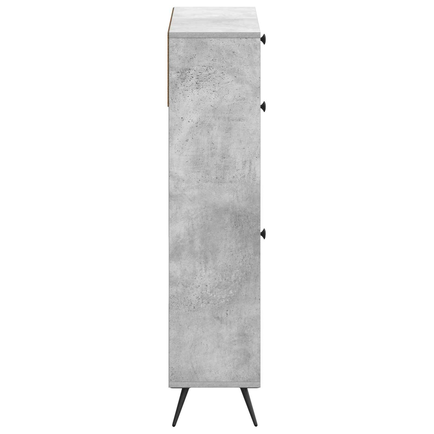 Cipőszekrény BREDA 78 x 24 x 103 cm Szerelt Fa Betonszürke