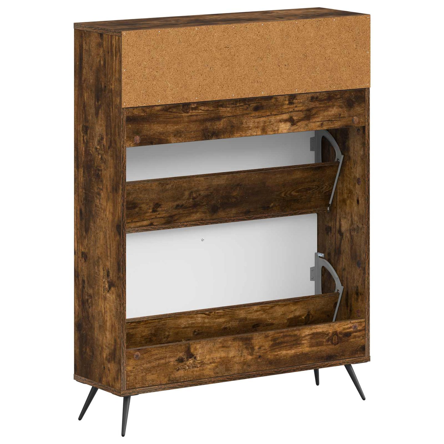 Cipőszekrény BREDA 78 x 24 x 103 cm Szerelt Fa Füstös Tölgy