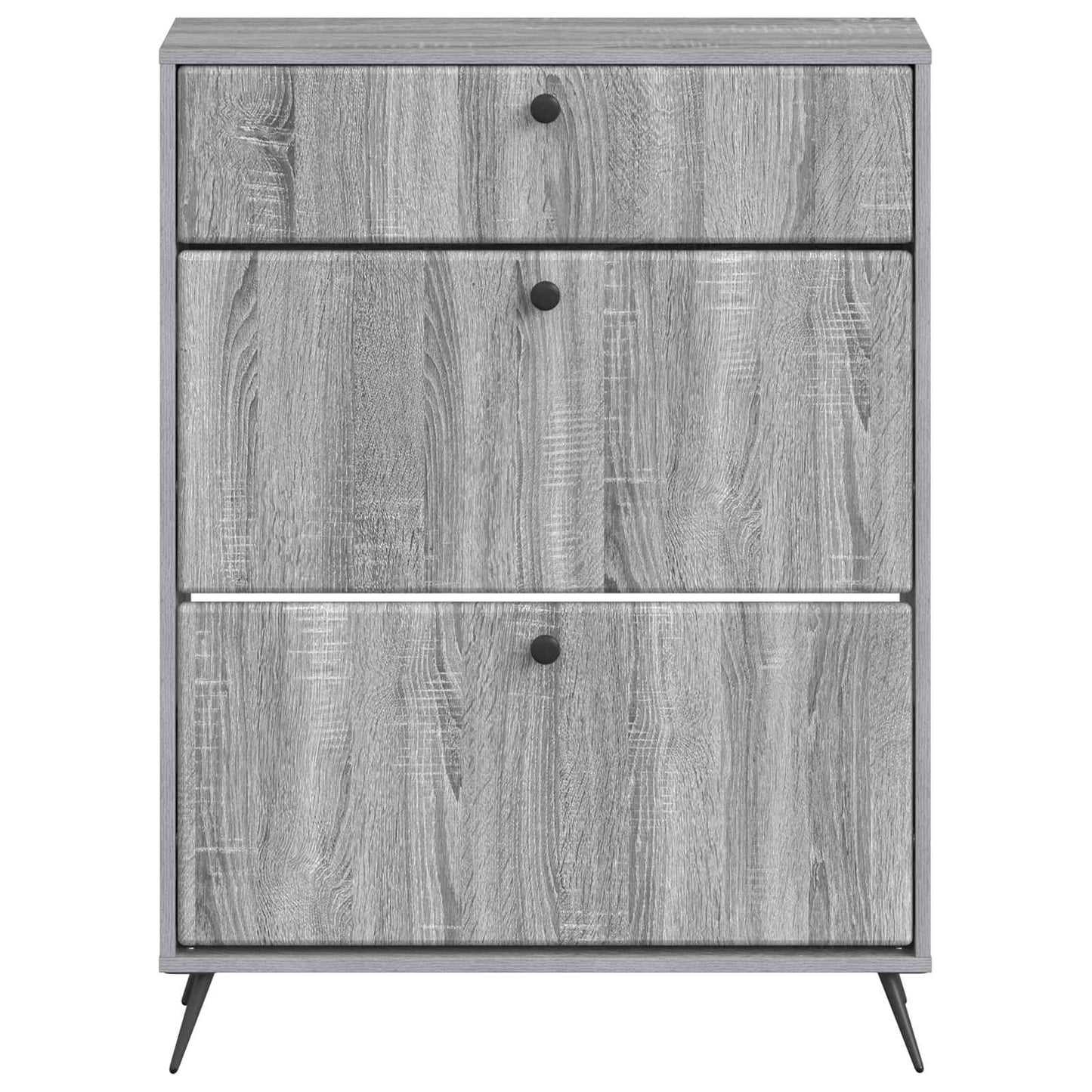 Cipőszekrény BREDA 78 x 24 x 103 cm Szerelt Fa Szürke Sonoma