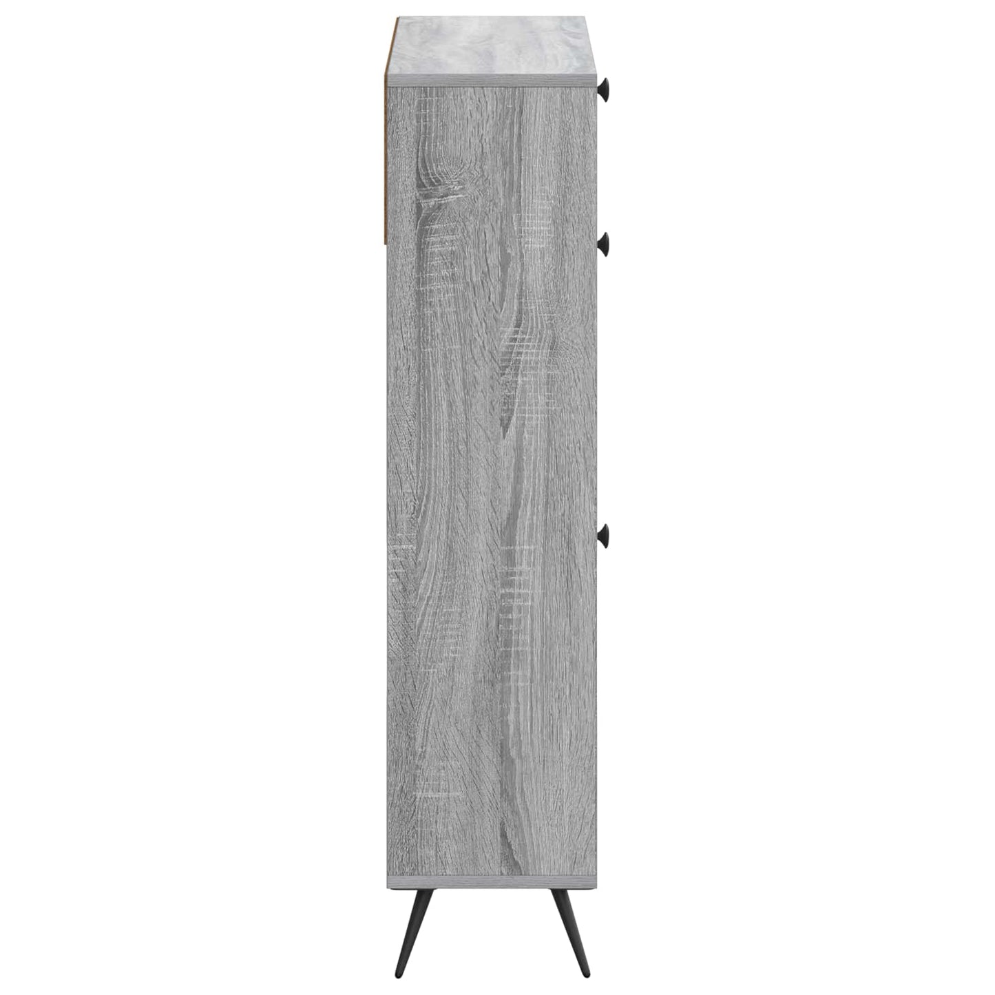 Cipőszekrény BREDA 78 x 24 x 103 cm Szerelt Fa Szürke Sonoma