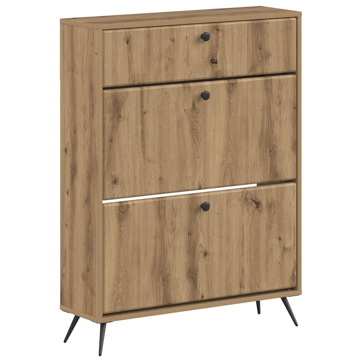 Cipőszekrény BREDA 78 x 24 x 103 cm Szerelt Fa Kézműves Tölgy