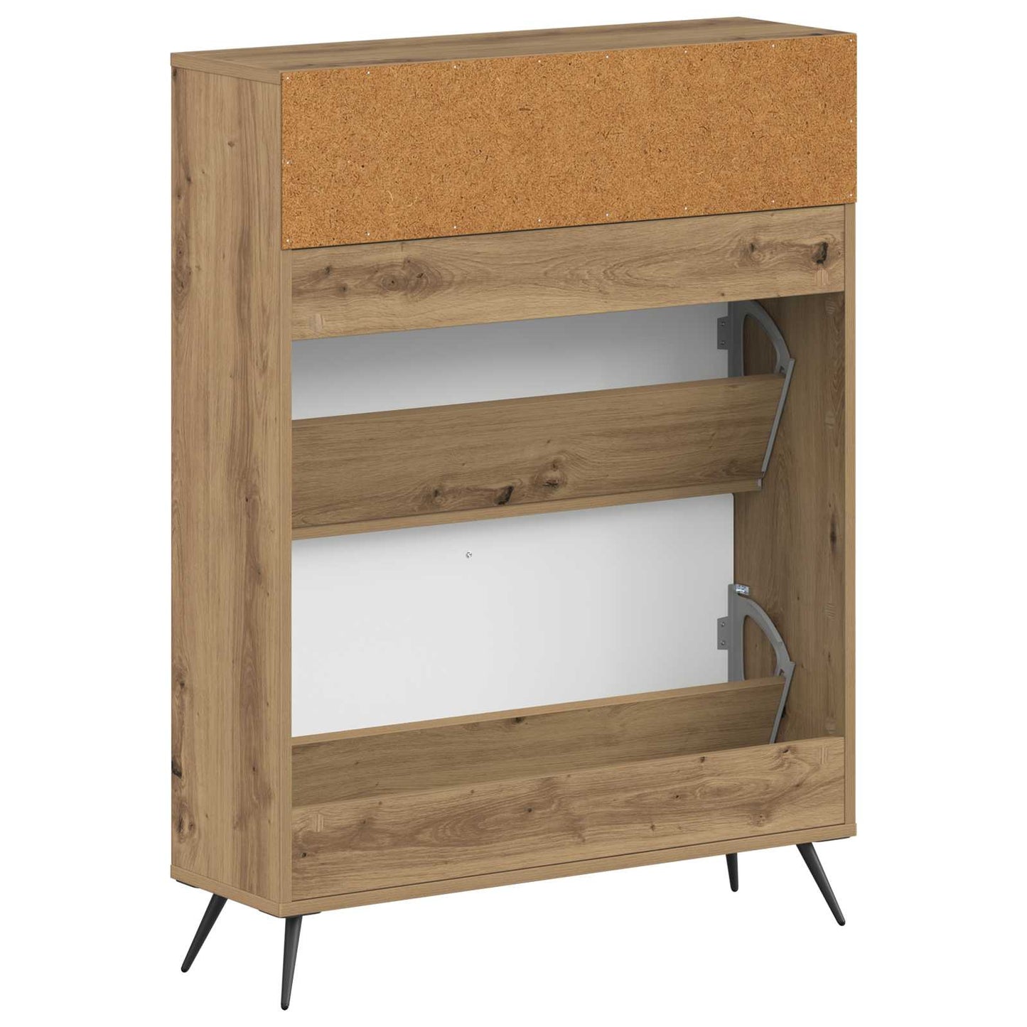 Cipőszekrény BREDA 78 x 24 x 103 cm Szerelt Fa Kézműves Tölgy