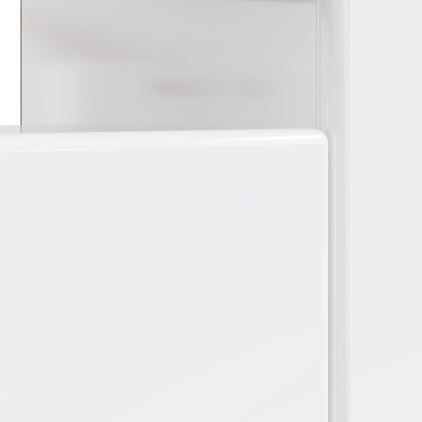 LED TV szekrény Magasfényű Fehér Szerelt Fa