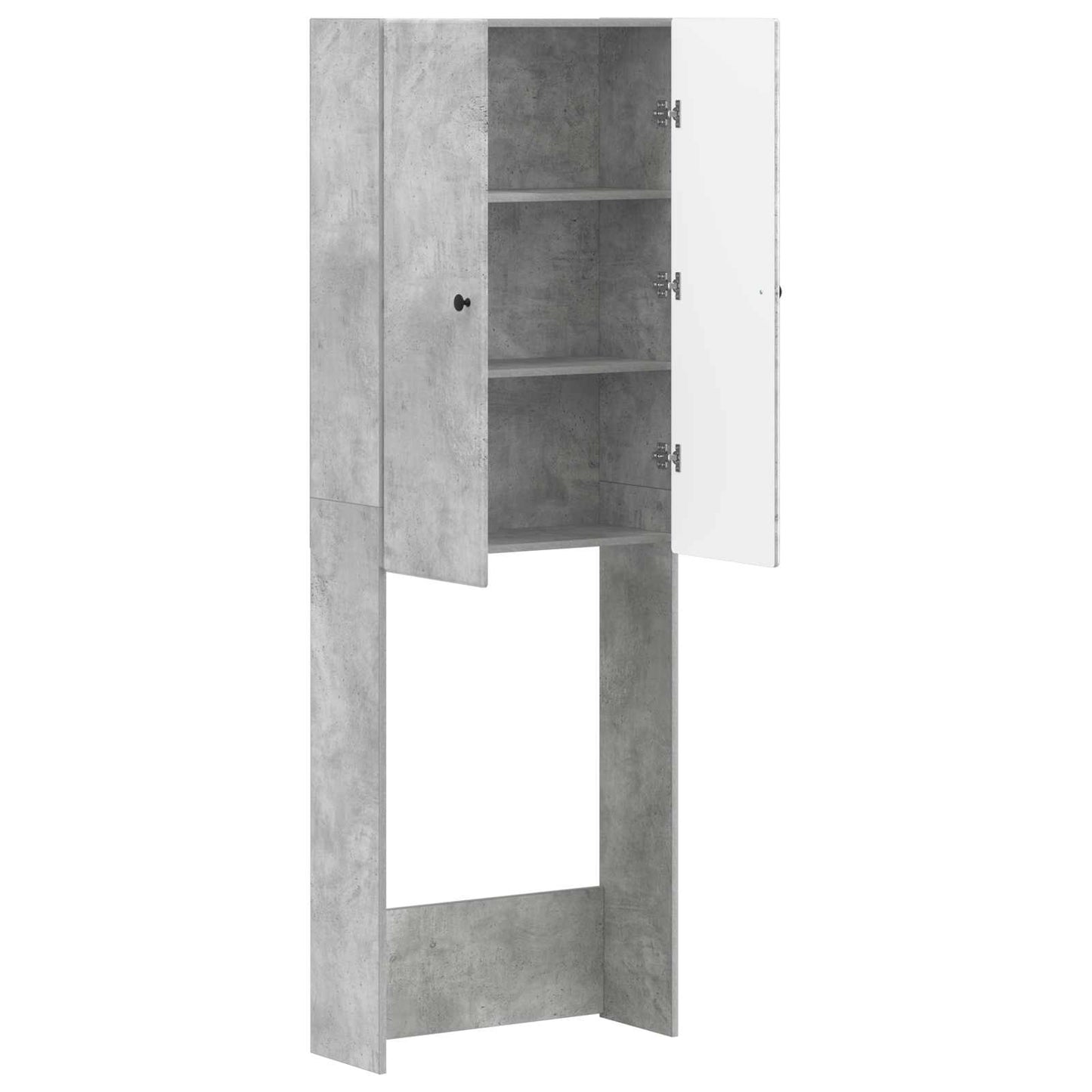 WC Szekrény BREDA Betonszürke 66 x 25,5 x 190 cm Szerelt Fa