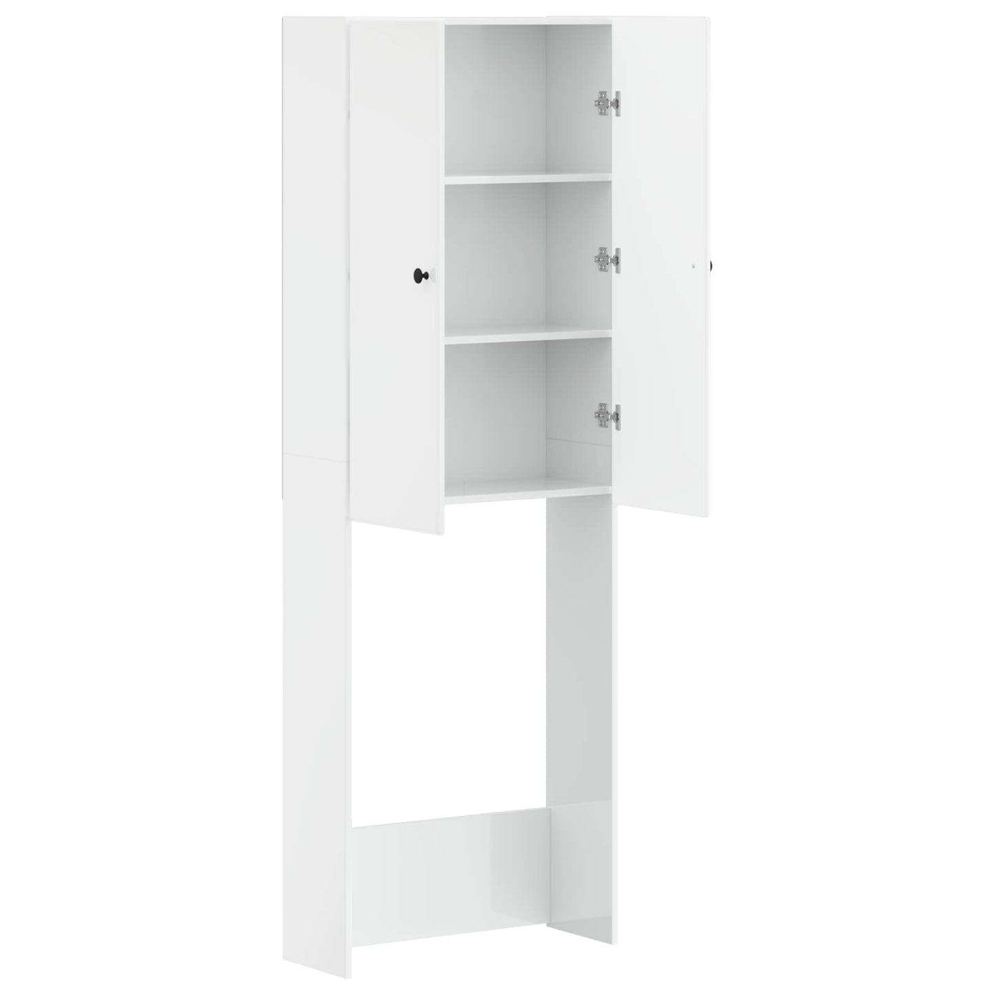 WC Szekrény BREDA Magasfényű Fehér 66 x 25,5 x 190 cm