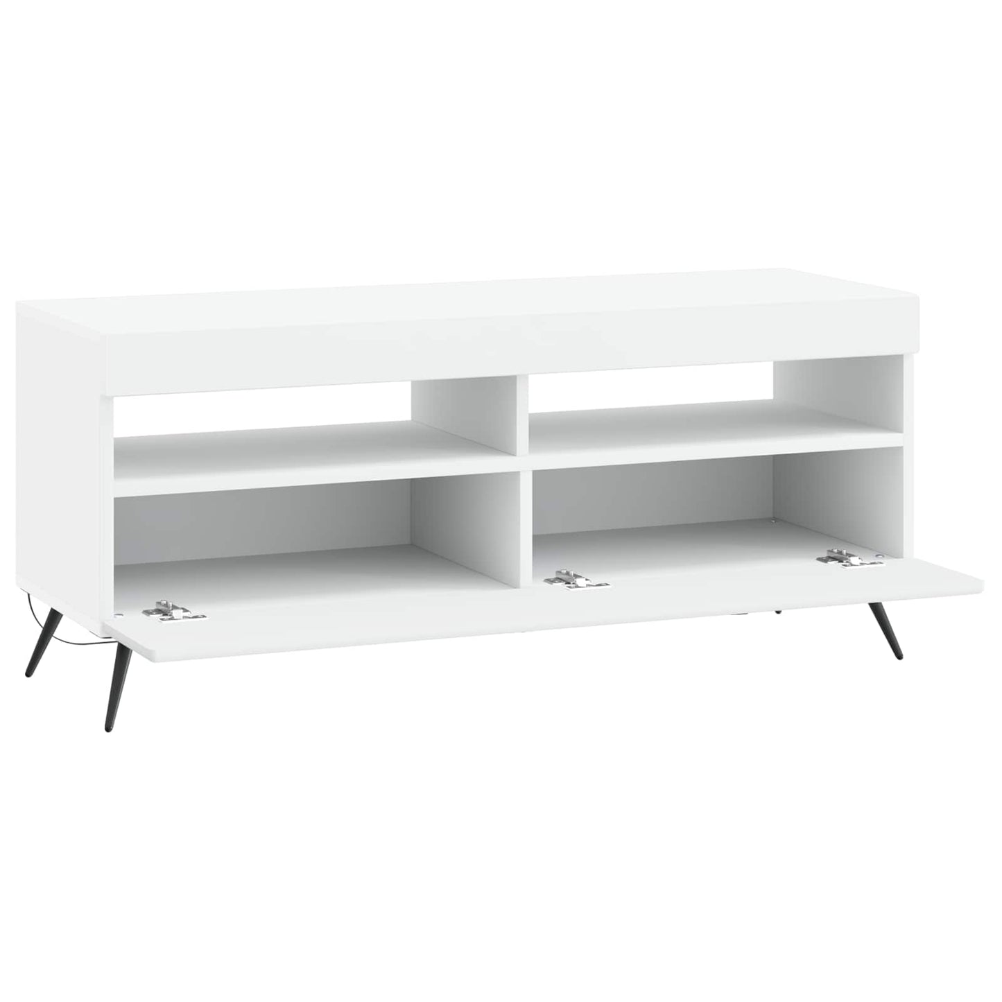 LED TV szekrény Fehér Szerelt Fa