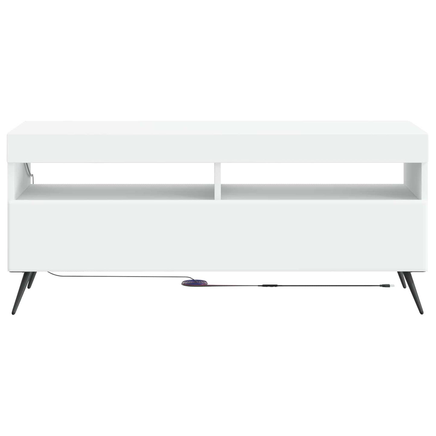 LED TV szekrény Fehér Szerelt Fa