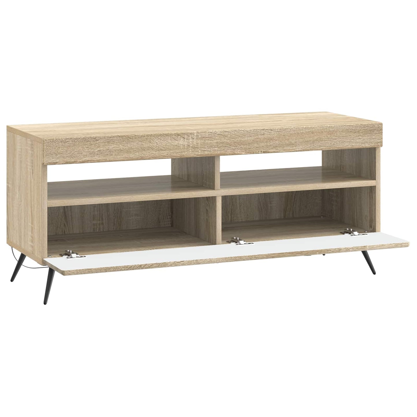 LED TV szekrény Sonoma Tölgy Szerelt Fa
