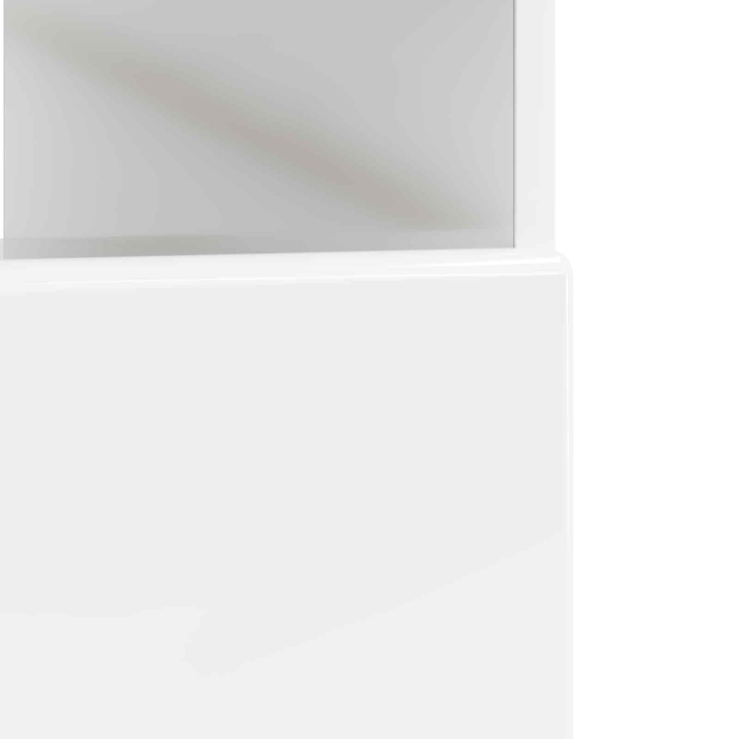 LED TV szekrény Magasfényű Fehér Szerelt Fa