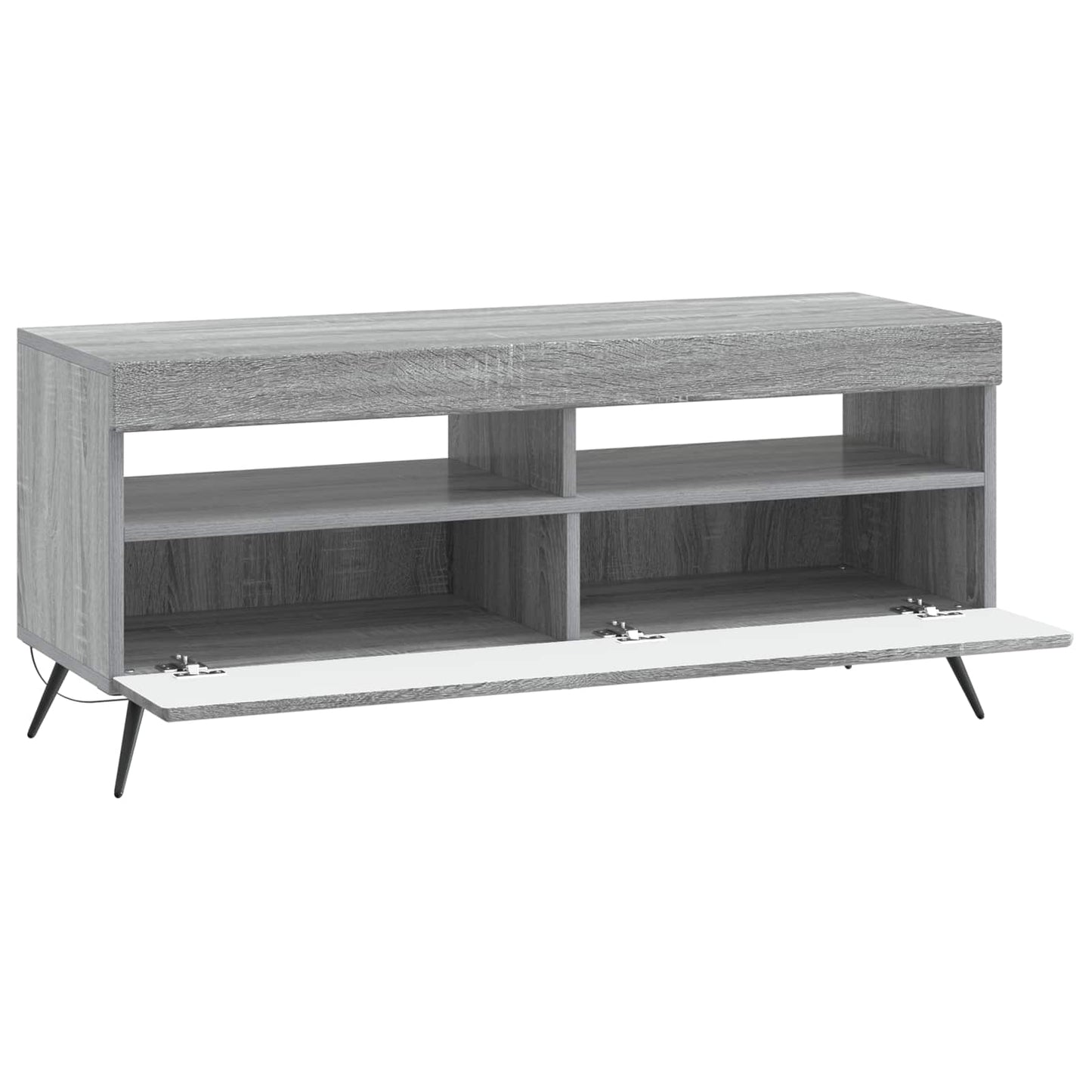 LED TV szekrény Szürke Sonoma Szerelt Fa