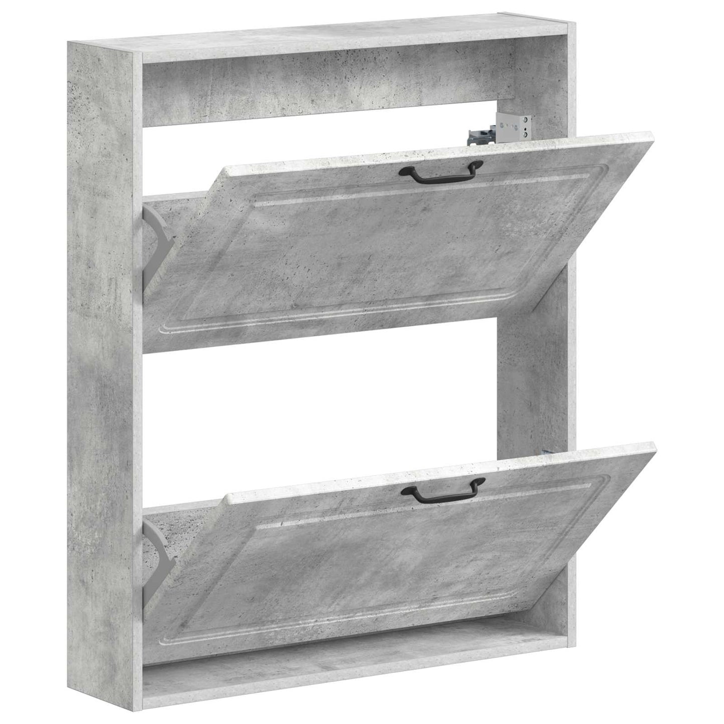 Fali Cipőtartó UTRECHT 71 x 17 x 86 cm Szerelt Fa Betonszürke