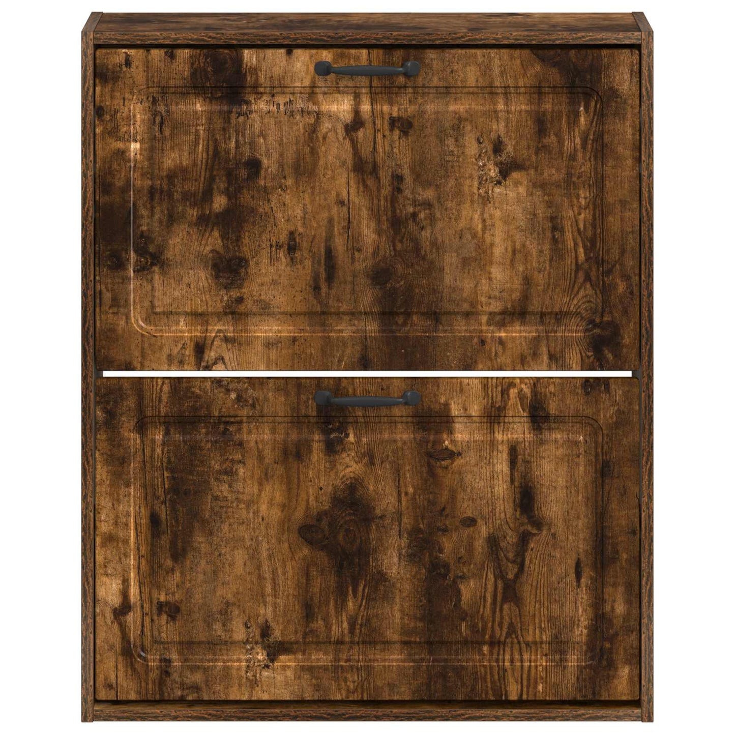 Fali Cipőtartó UTRECHT 71 x 17 x 86 cm Szerelt Fa Füstös Tölgy