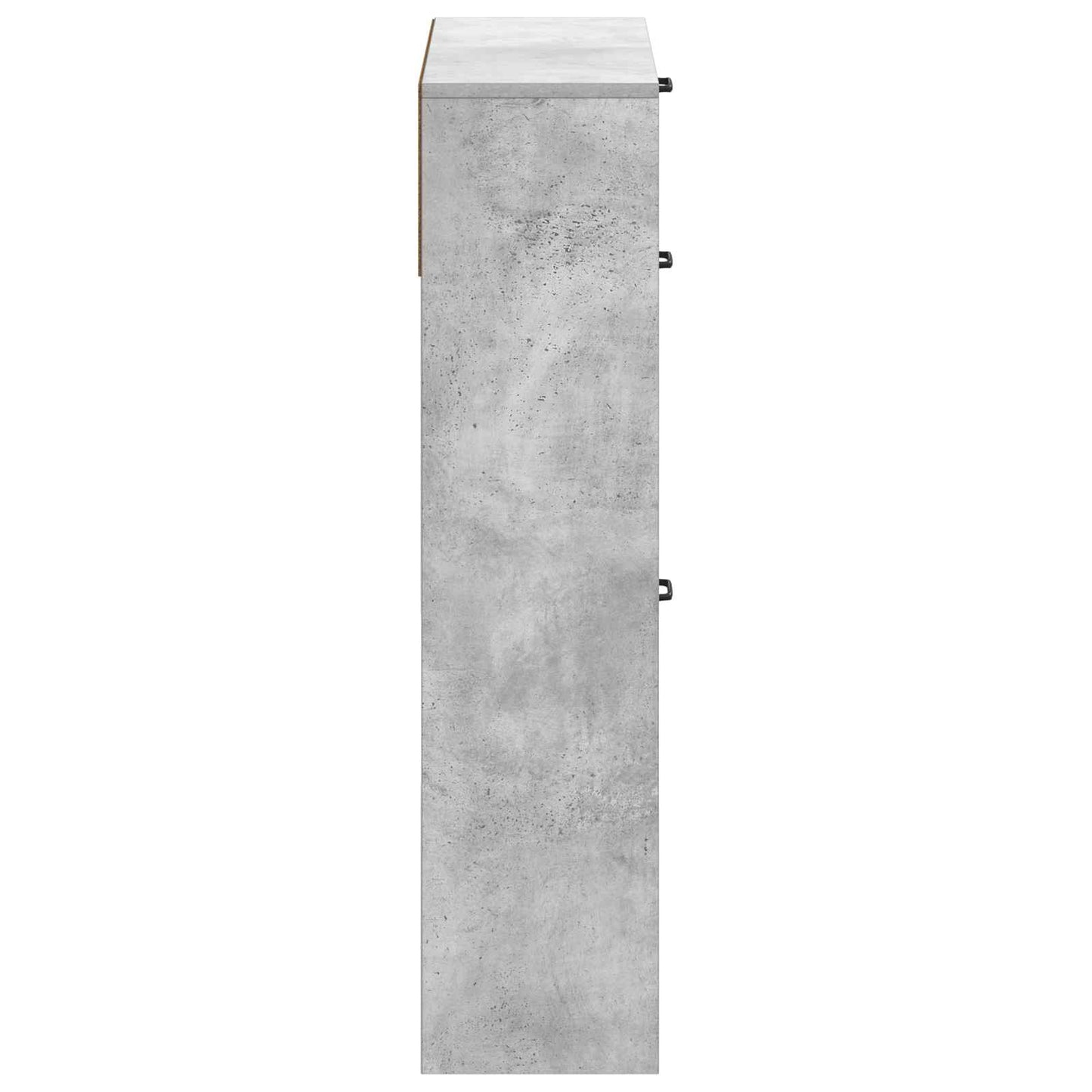 Cipőszekrény UTRECHT 78 x 24 x 100 cm Szerelt Fa Betonszürke