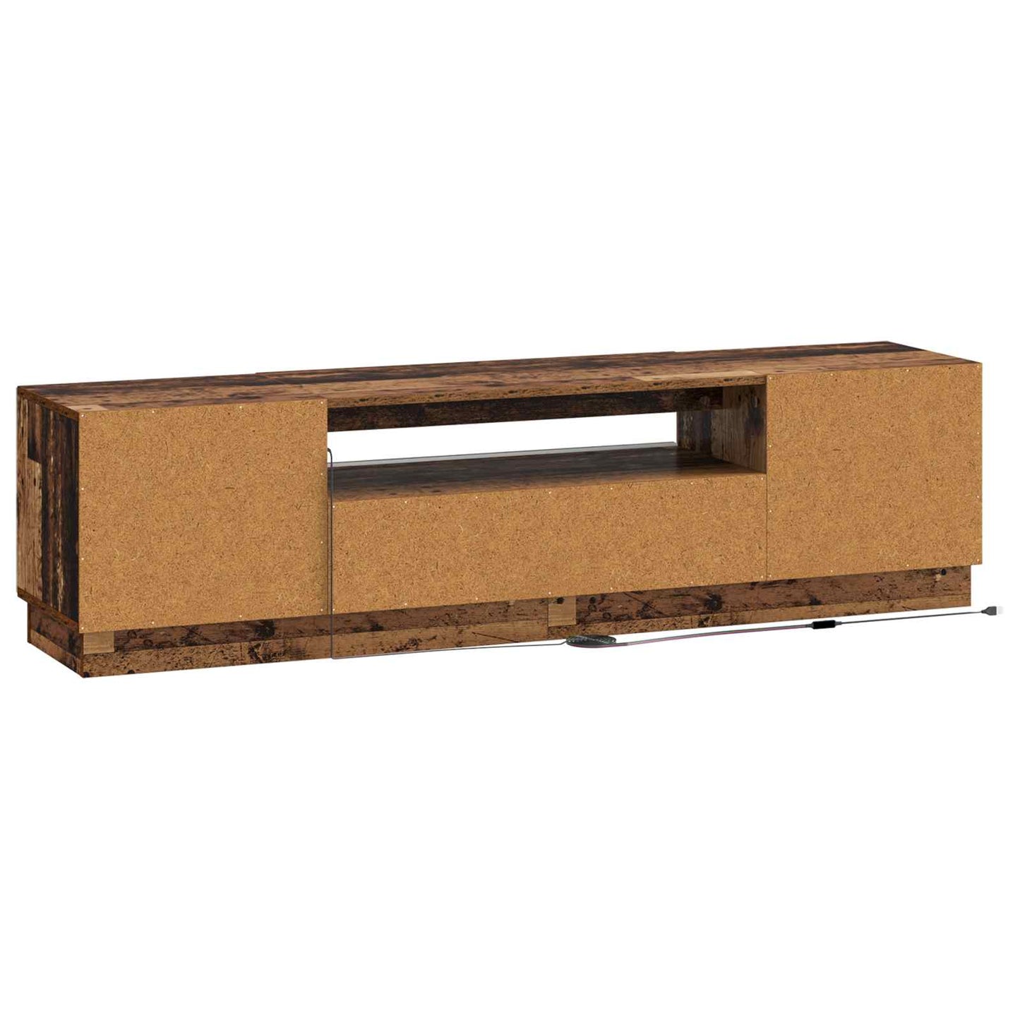 LED TV szekrény Antik Fa Szerelt Fa