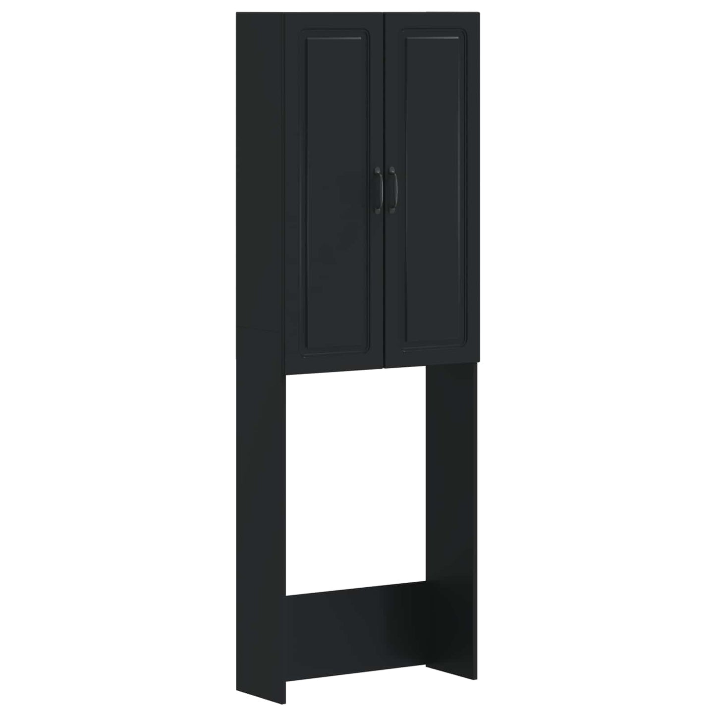WC Szekrény UTRECHT Fekete 66 x 25,5 x 190 cm Szerelt Fa