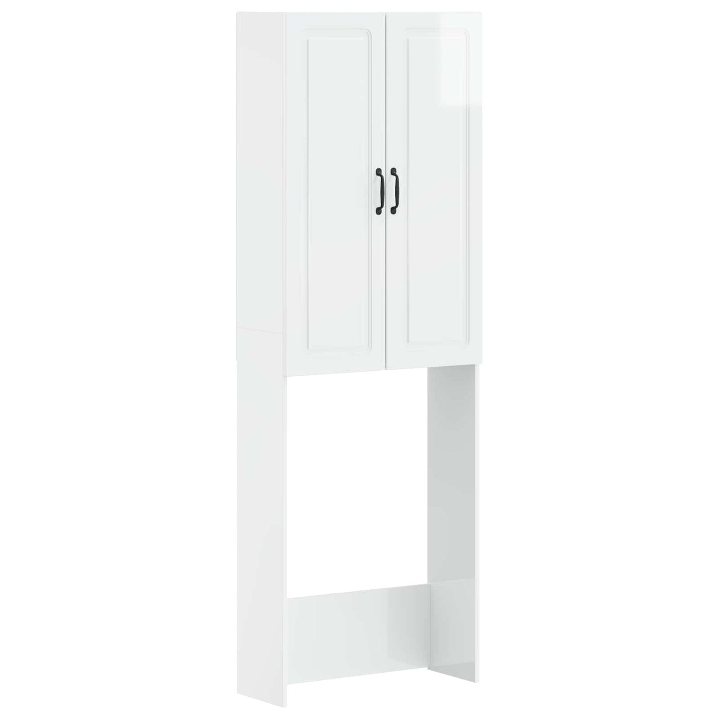 WC Szekrény UTRECHT Magasfényű Fehér 66 x 25,5 x 190 cm