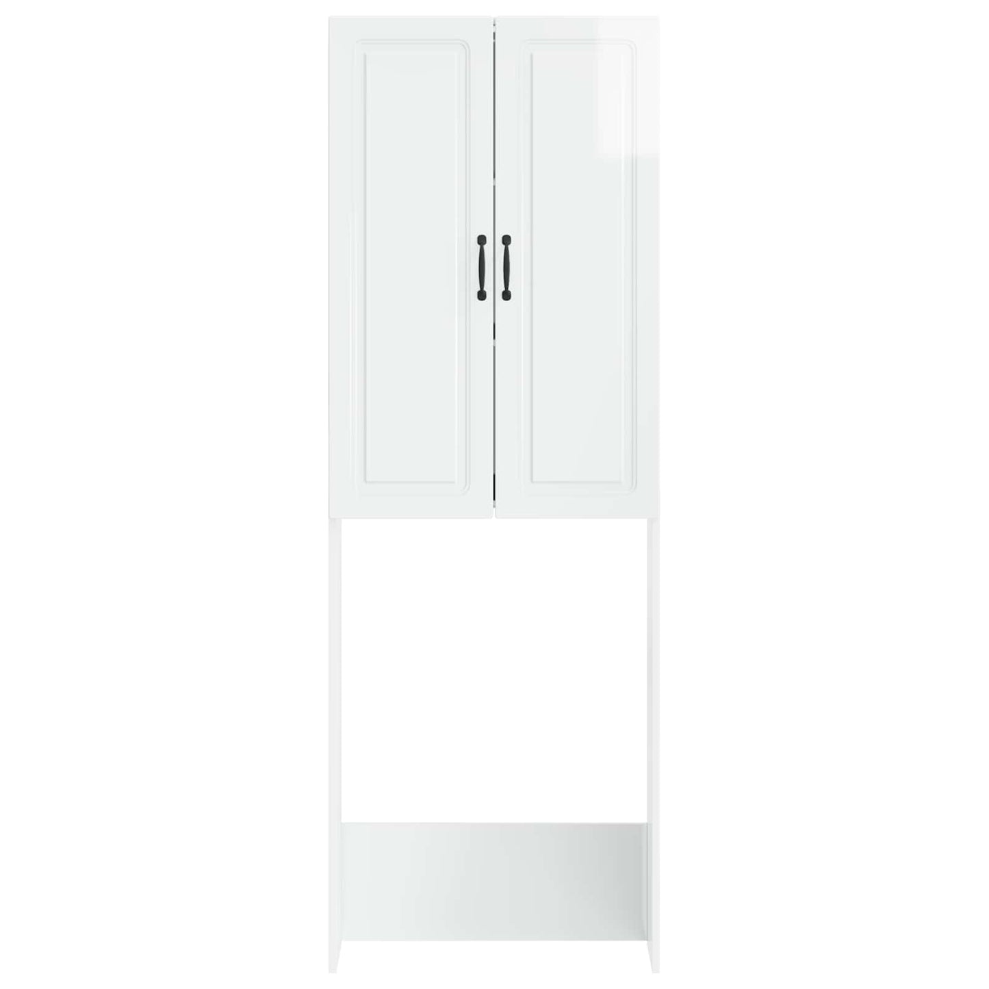 WC Szekrény UTRECHT Magasfényű Fehér 66 x 25,5 x 190 cm