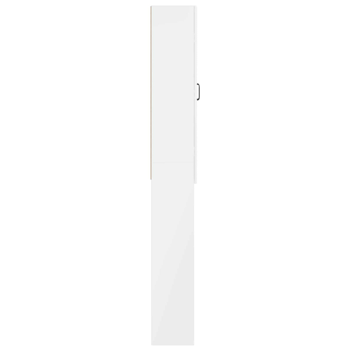 WC Szekrény UTRECHT Magasfényű Fehér 66 x 25,5 x 190 cm