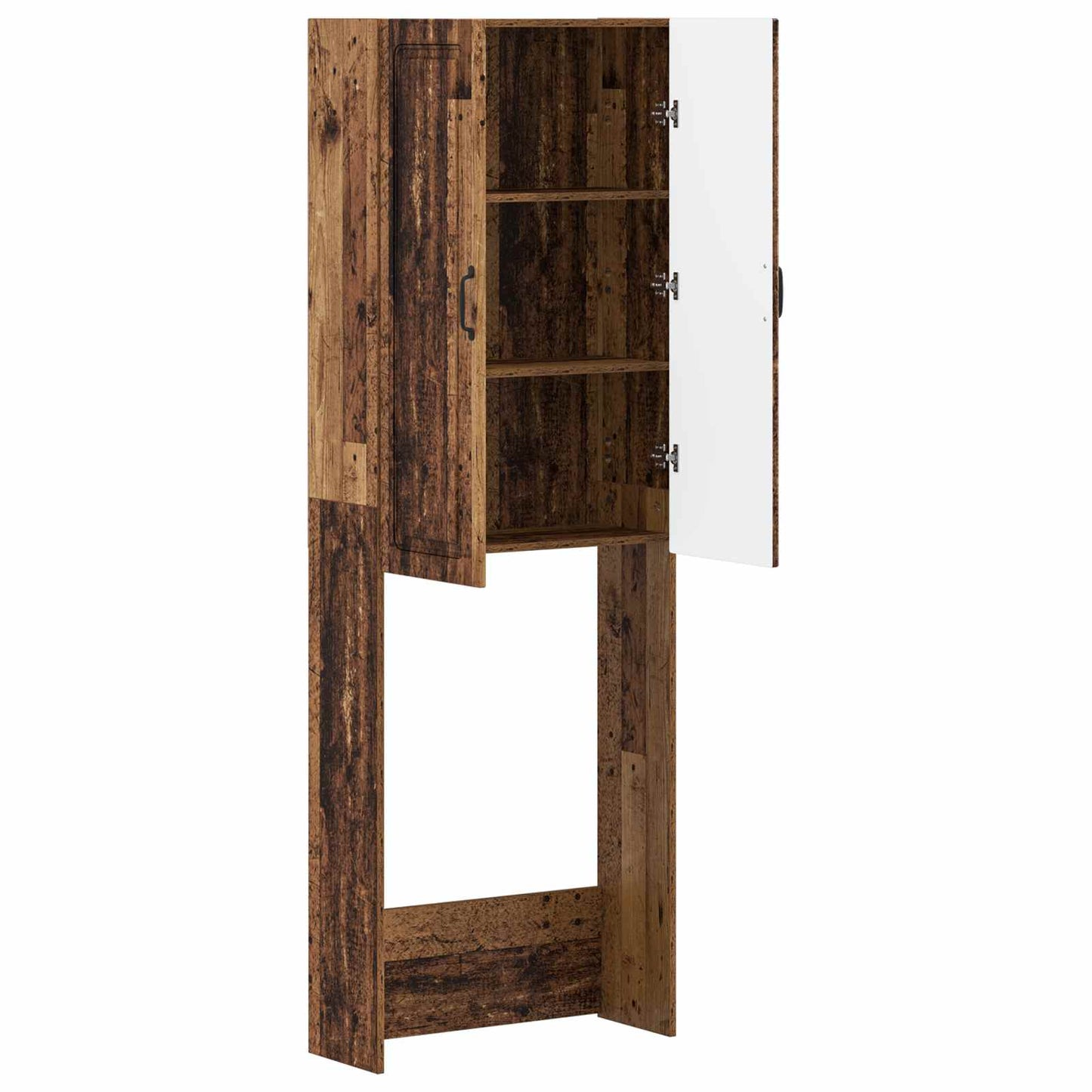 WC Szekrény UTRECHT Antik Fa 66 x 25,5 x 190 cm Szerelt Fa