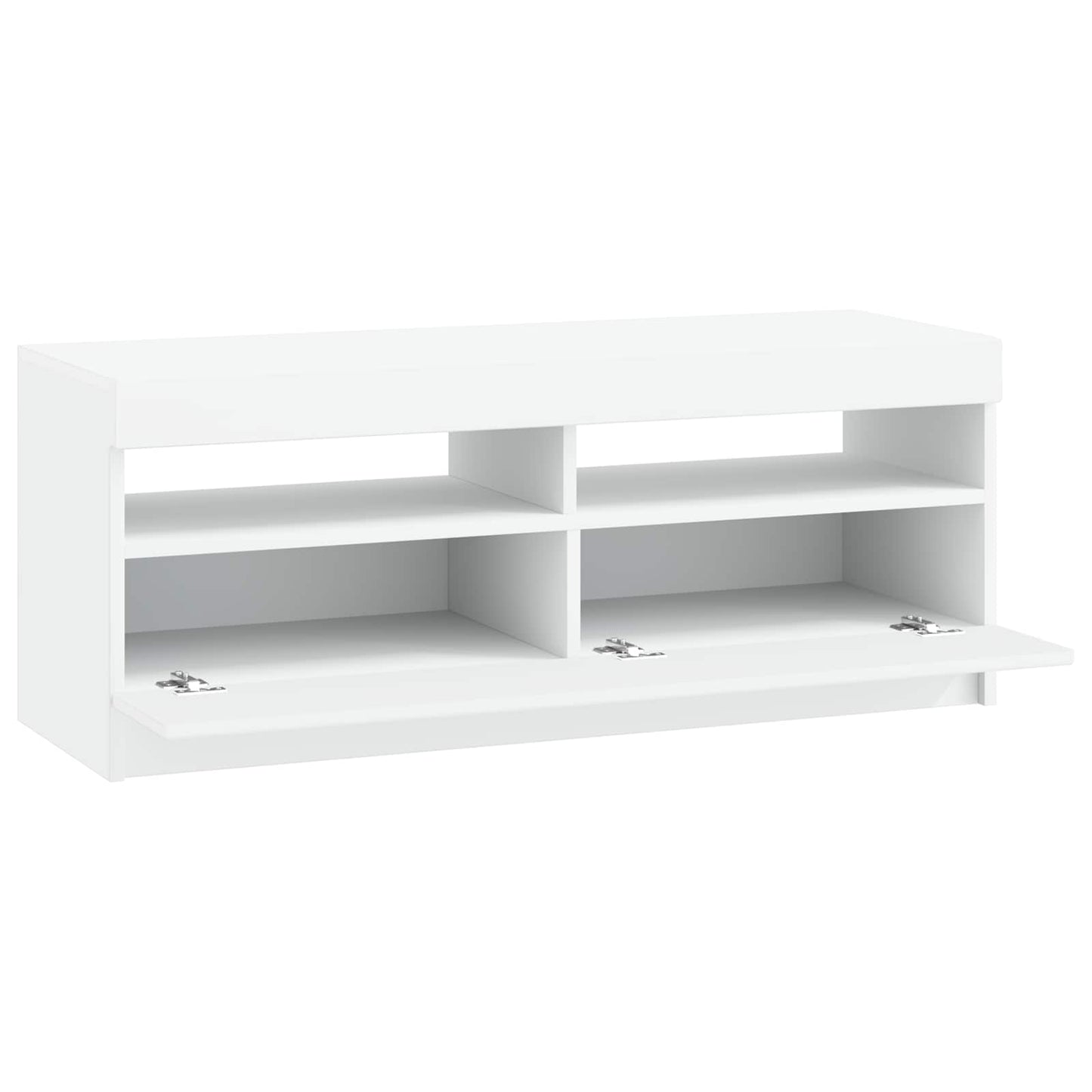LED TV szekrény Fehér Szerelt Fa