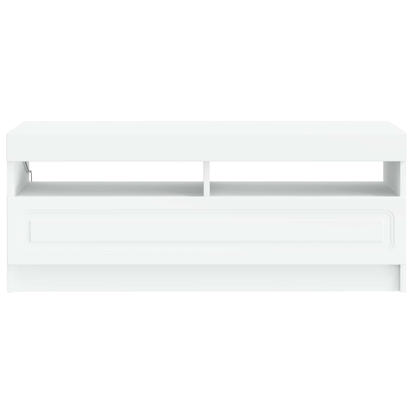 LED TV szekrény Fehér Szerelt Fa