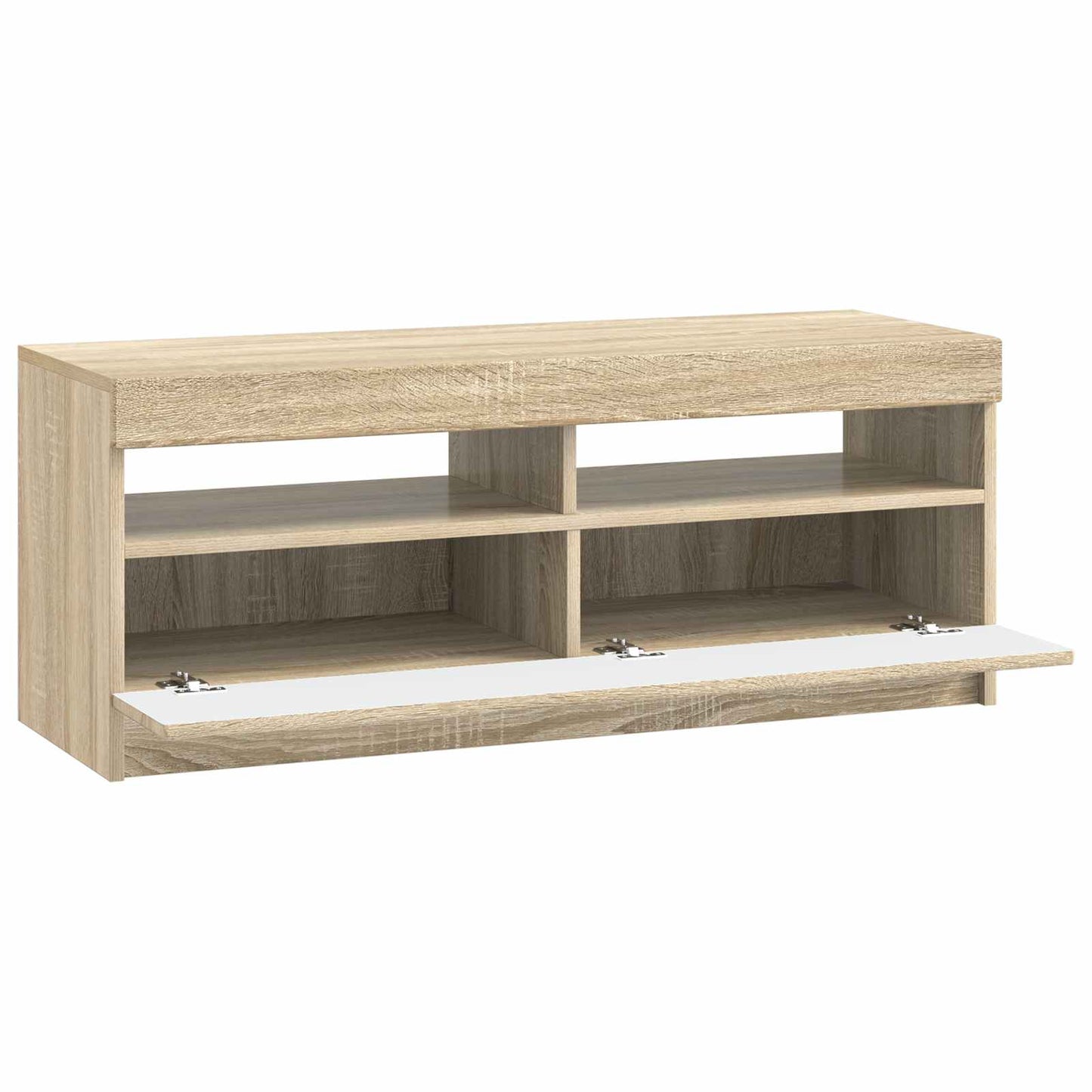 LED TV szekrény Sonoma Tölgy Szerelt Fa