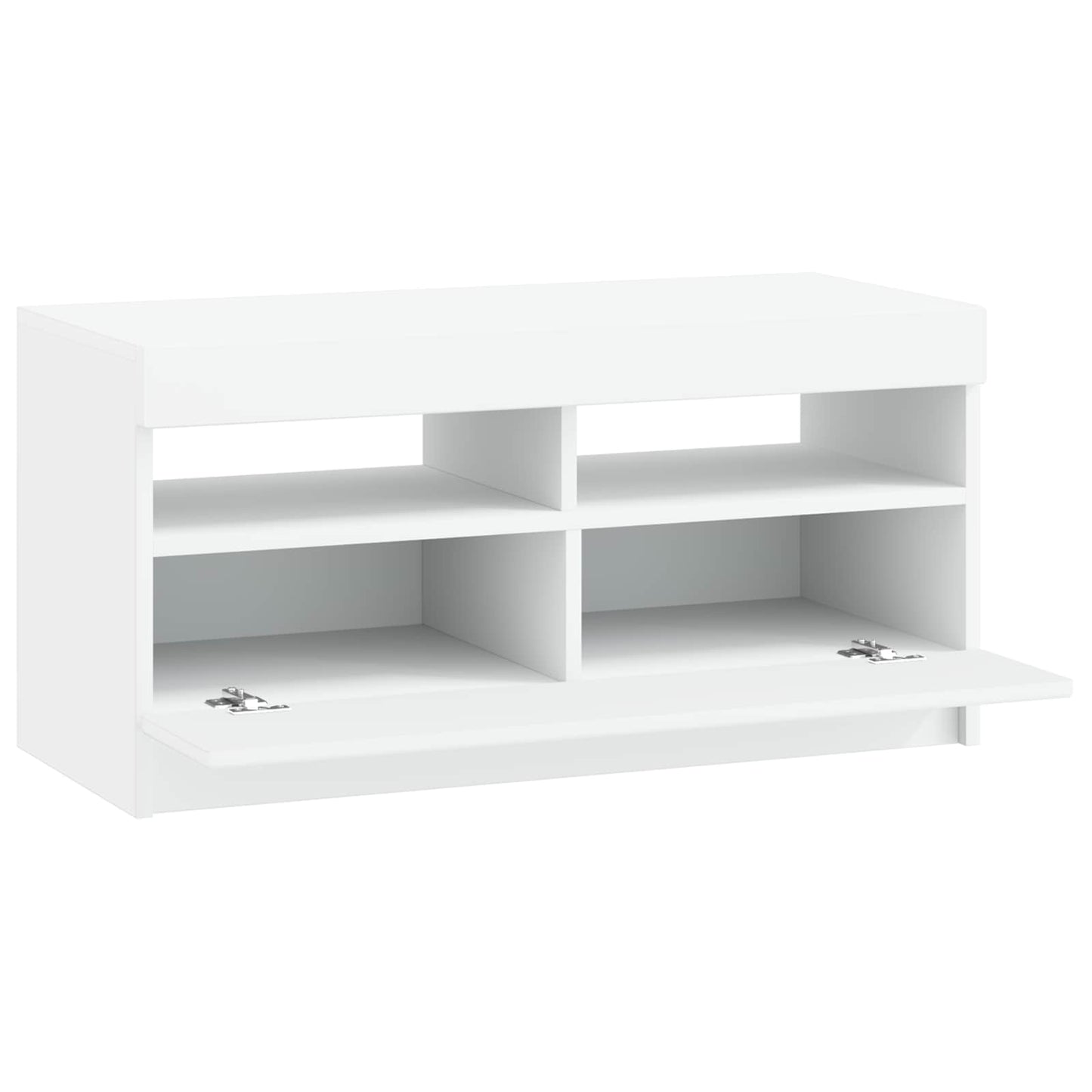 LED TV szekrény Fehér Szerelt Fa