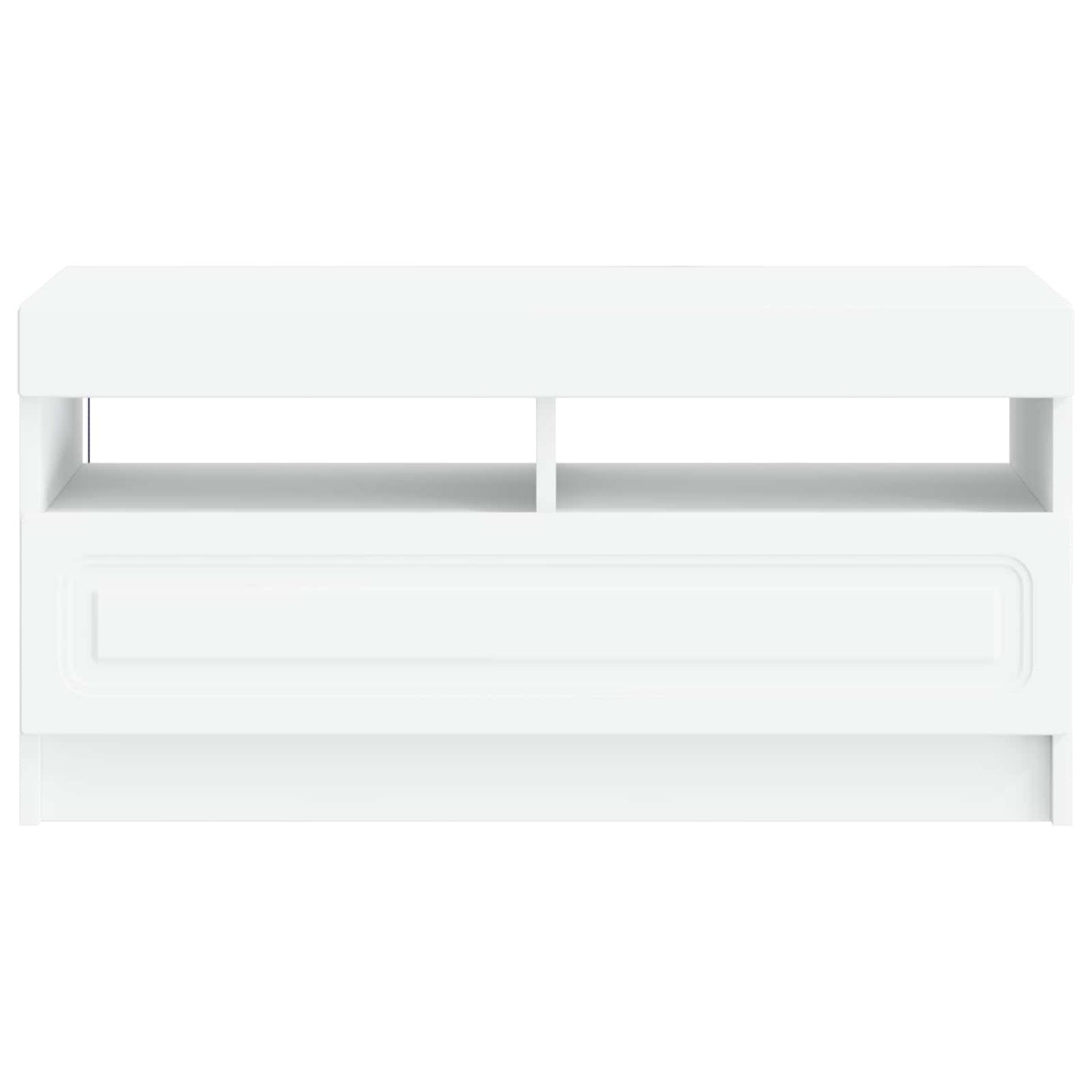 LED TV szekrény Fehér Szerelt Fa