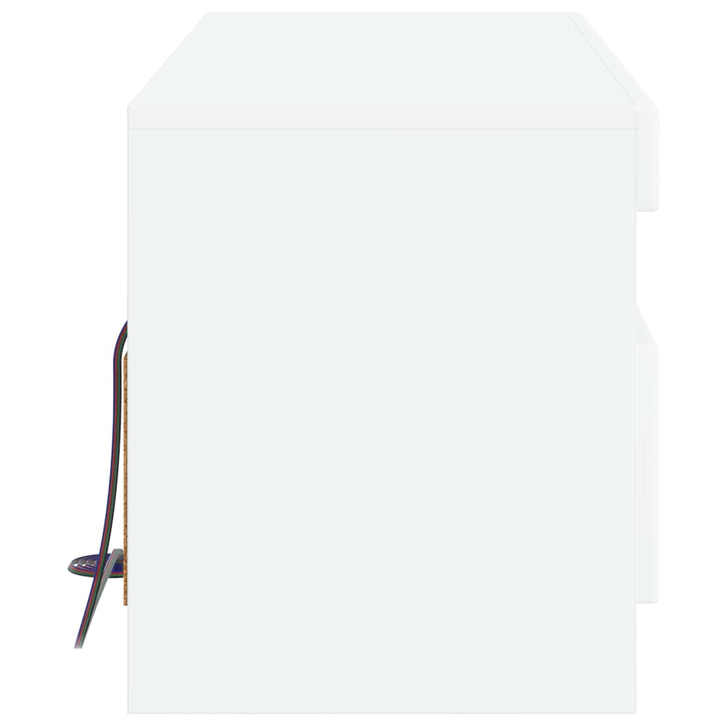 LED TV szekrény Fehér Szerelt Fa