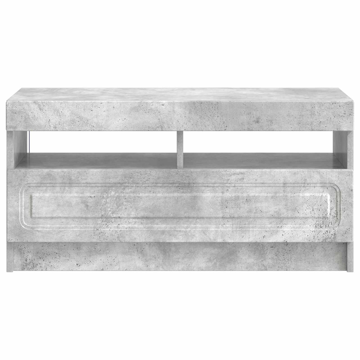 LED TV szekrény Betonszürke Szerelt Fa