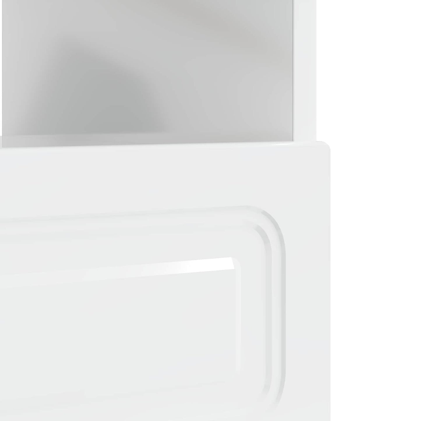 LED TV szekrény Magasfényű Fehér Szerelt Fa