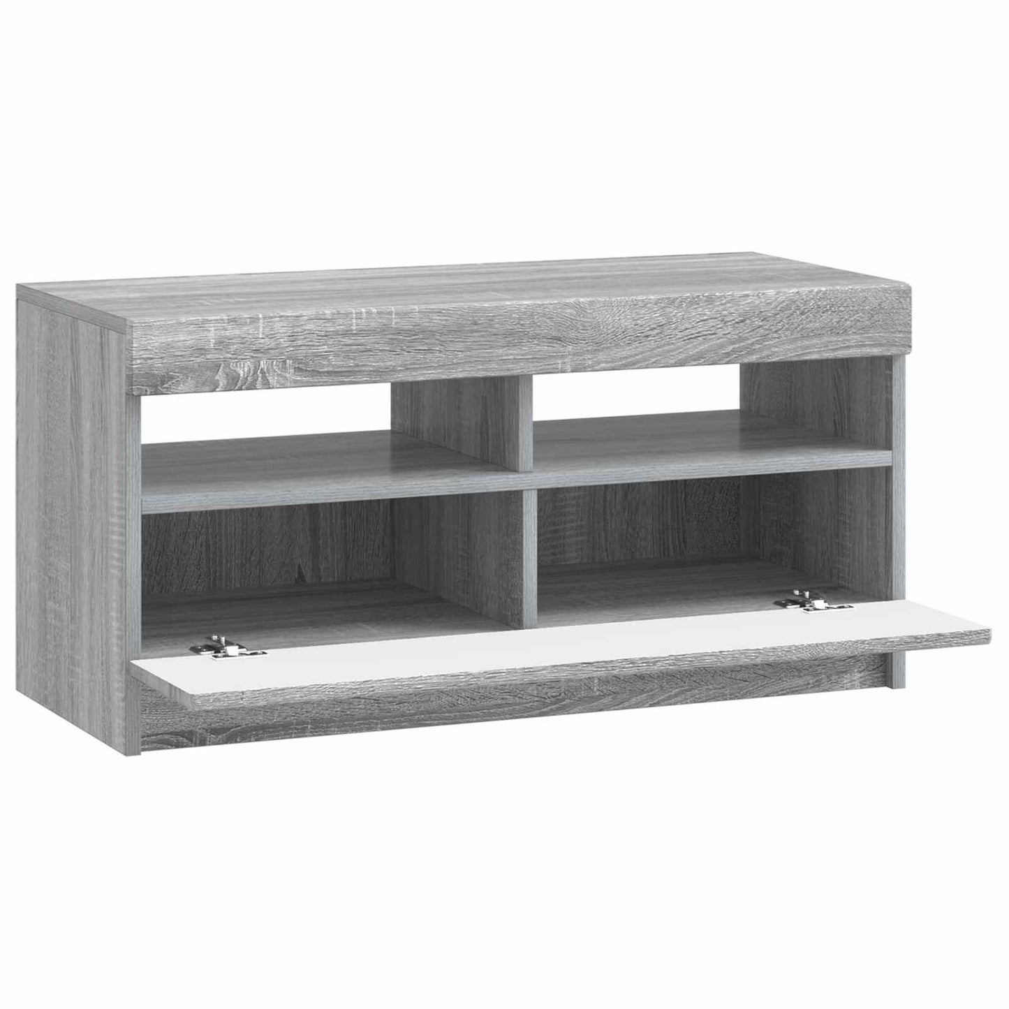 LED TV szekrény Szürke Sonoma Szerelt Fa