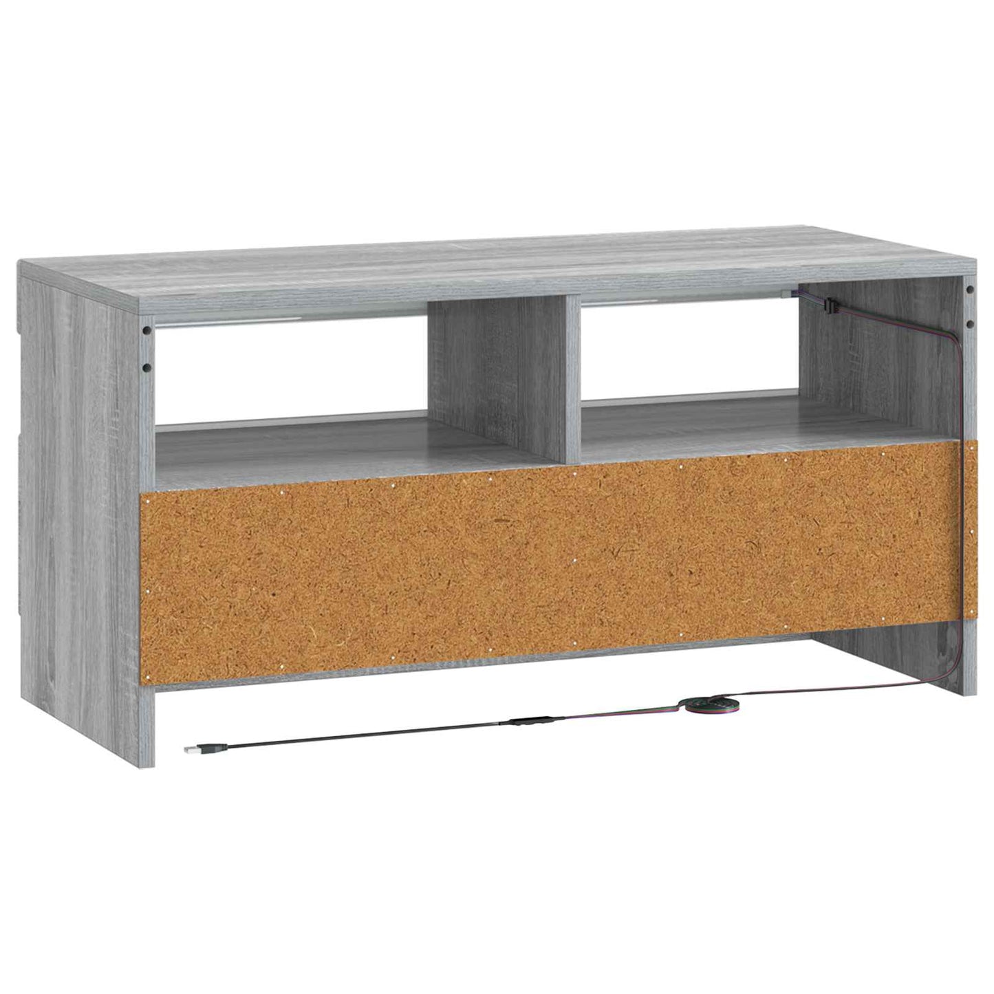 LED TV szekrény Szürke Sonoma Szerelt Fa
