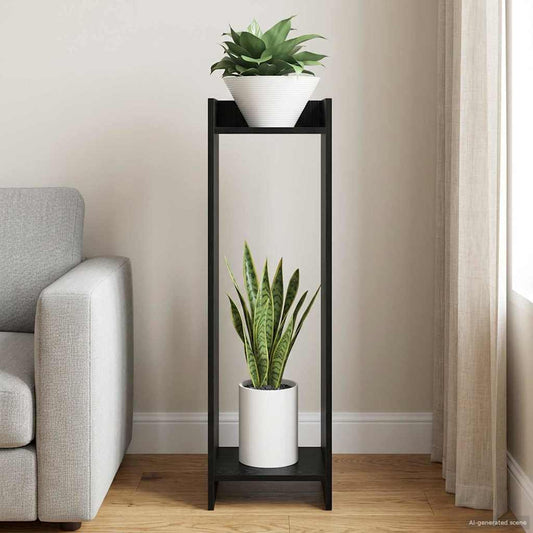 Növényállvány Fekete Tölgy 30 x 30 x 100 cm Mérnöki fa