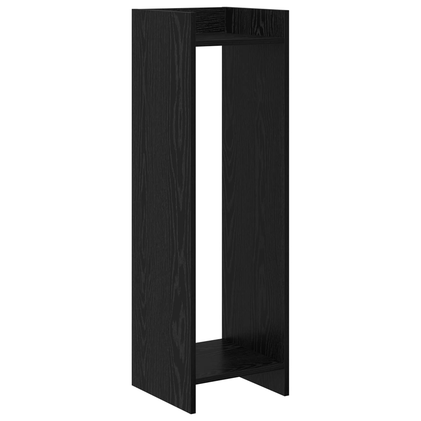 Növényállvány 2 db Fekete Tölgy 30 x 30 x 100 cm Mérnöki fa