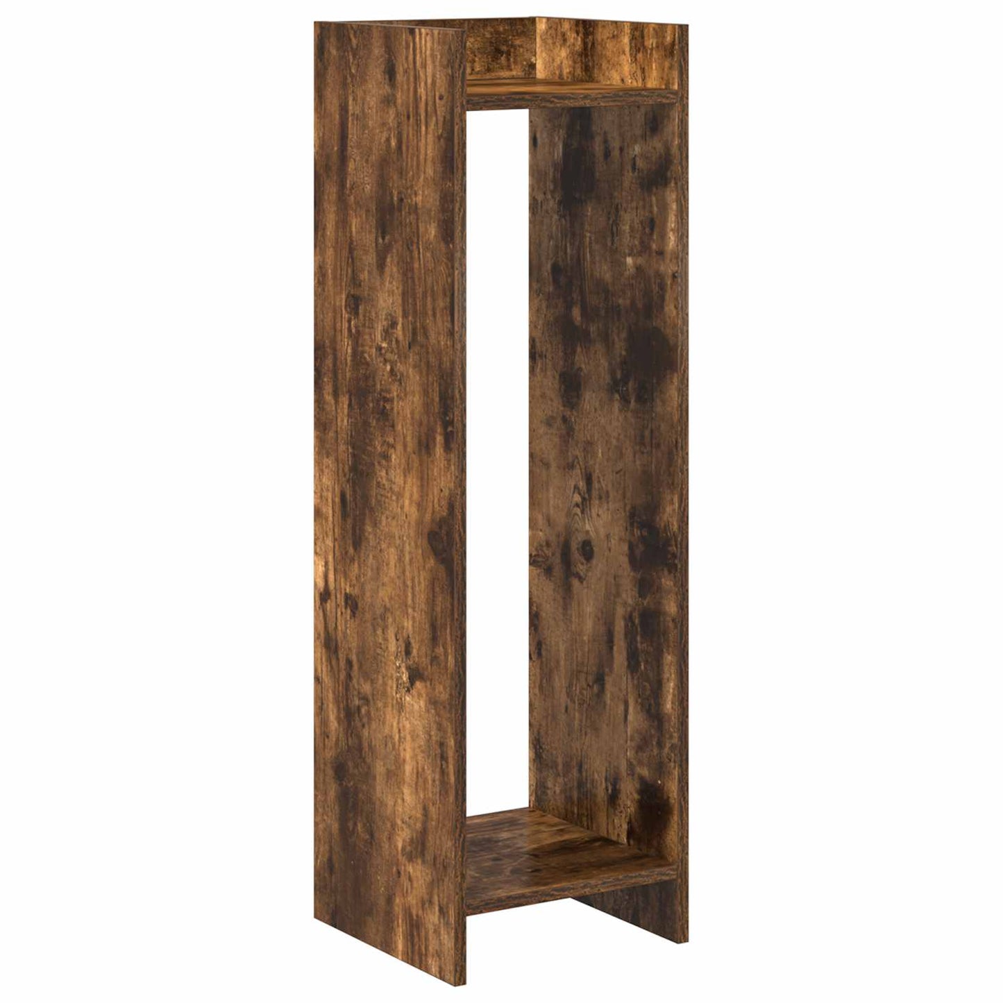 Növényállvány 2 db Füstölt Tölgy 30 x 30 x 100 cm Mérnöki fa