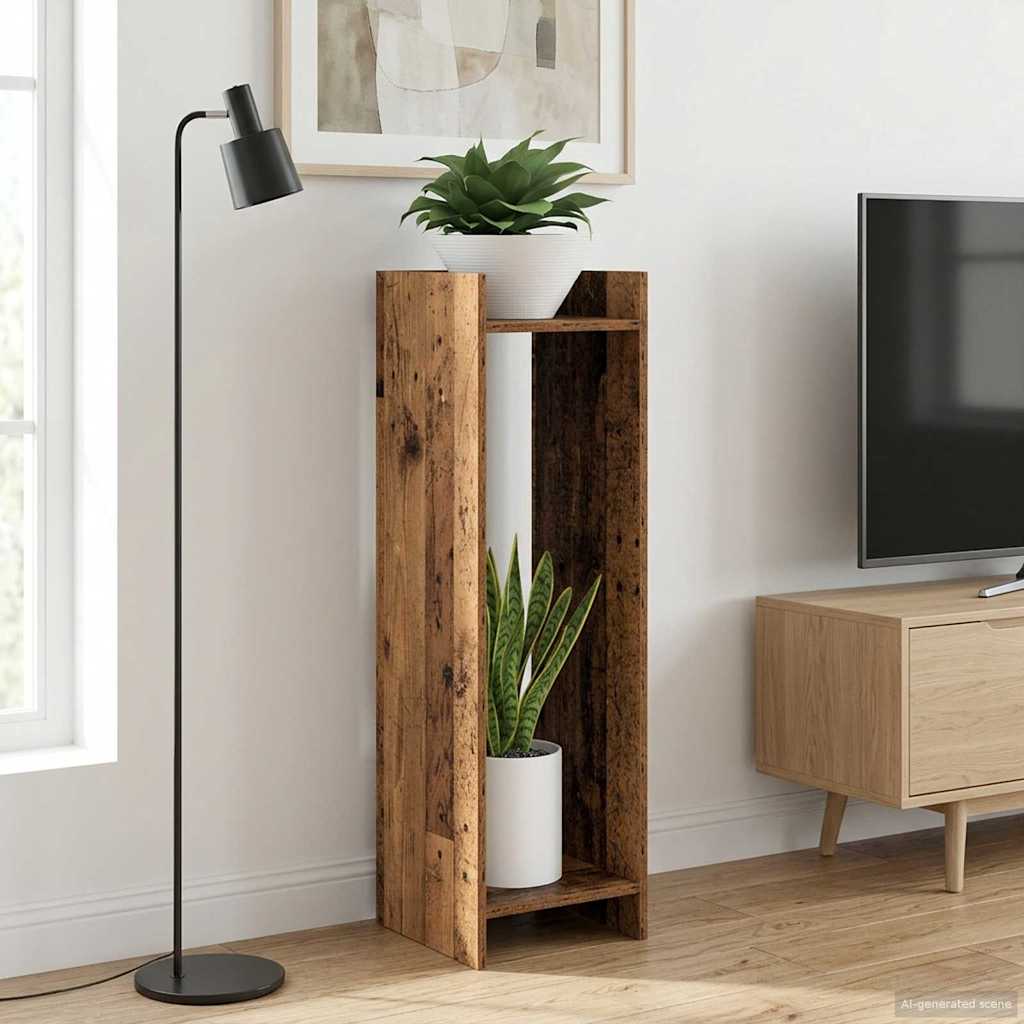 Növényállvány Öreg fa 30 x 30 x 100 cm Mérnöki fa