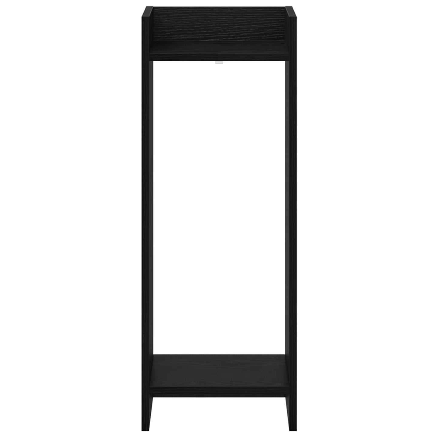 Növényállvány polcokkal Fekete Tölgy 30 x 30 x 80 cm Mérnöki fa