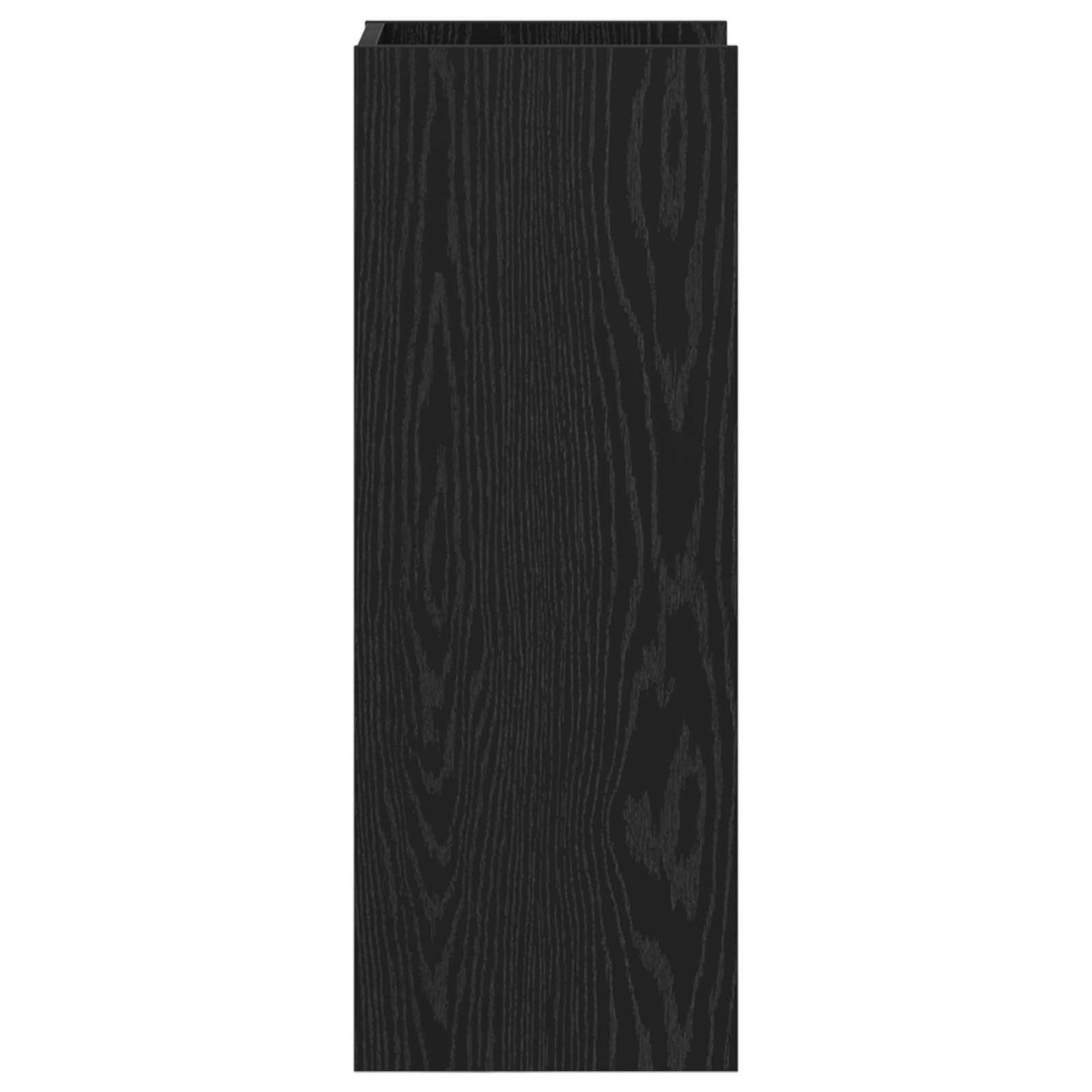 Növényállvány polcokkal Fekete Tölgy 30 x 30 x 80 cm Mérnöki fa