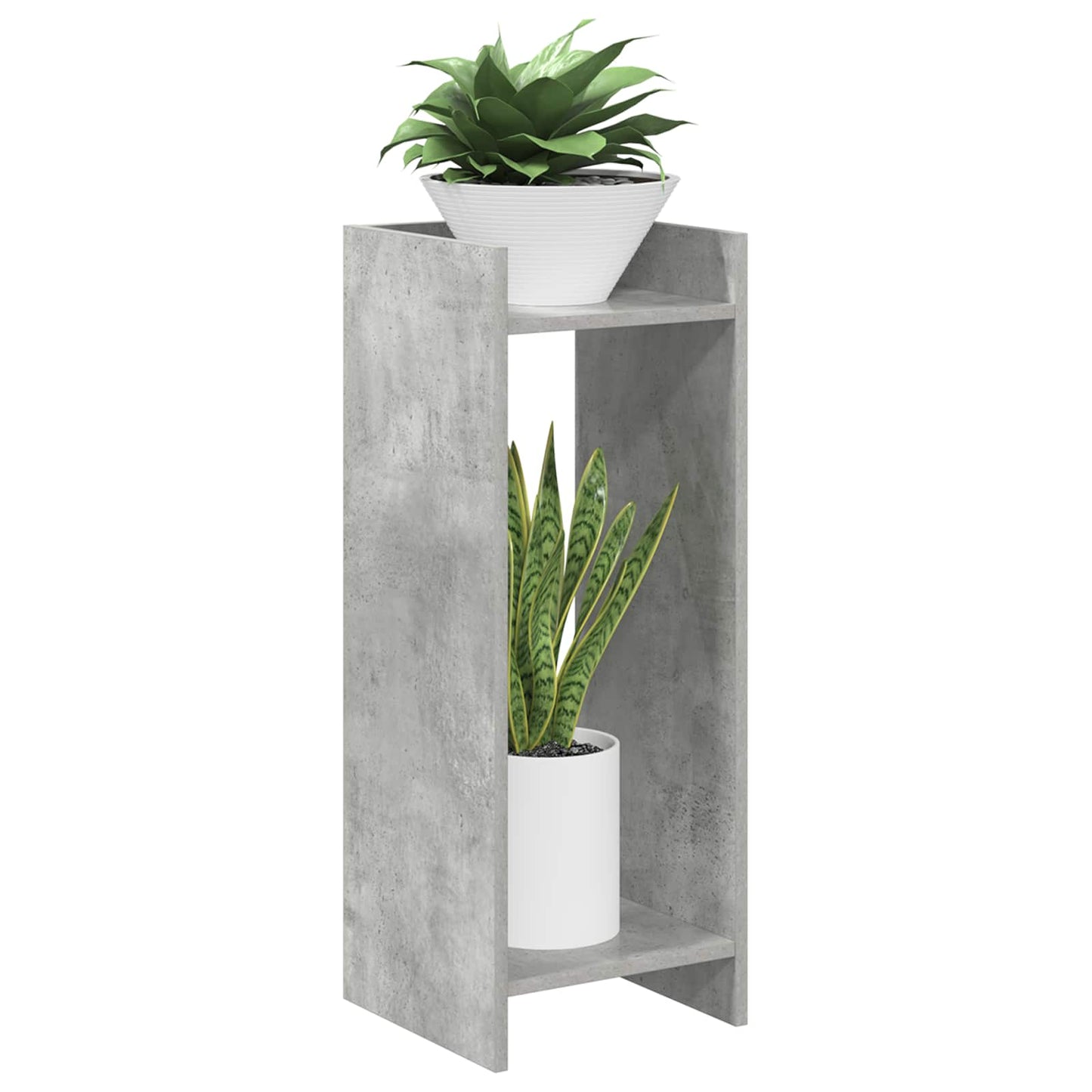 Növényállvány 2 db Beton Szürke 30 x 30 x 80 cm Mérnöki fa