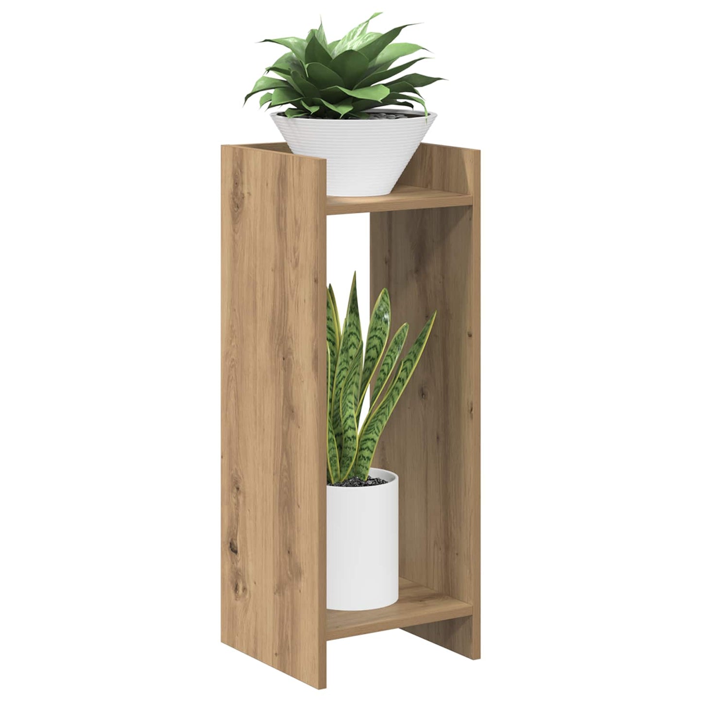 Növényállvány Kézműves Tölgy 30 x 30 x 80 cm Mérnöki fa