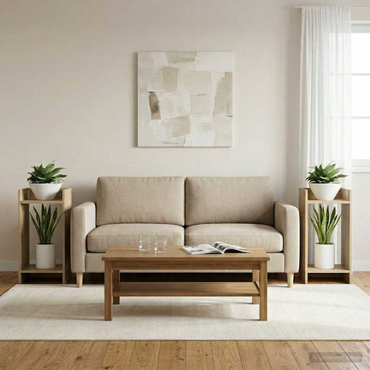 Növényállvány 2 pcs Sonoma tölgy 30 x 30 x 60 cm Mérnöki fa